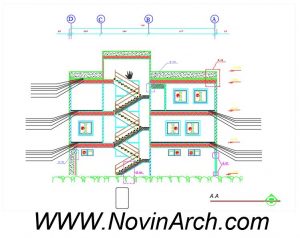 دانلود پروژه طراحی فنی مسکونی 3 طبقه - Image 3