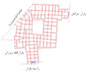 پلان سرای حاج احمد اردبیل