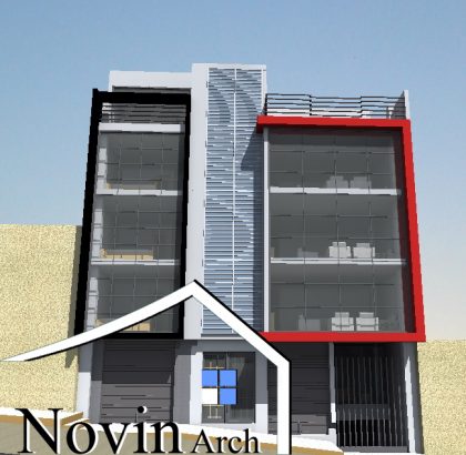 دانلود پروژه معماری آپارتمان 4 واحدی - Image 2
