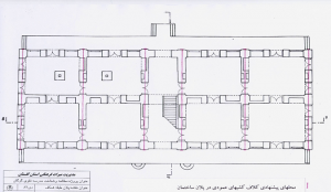 پلان مدرسه تقوی گرگان