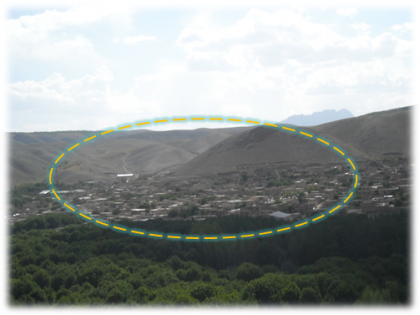 نمایی درو از روستای سواد جان