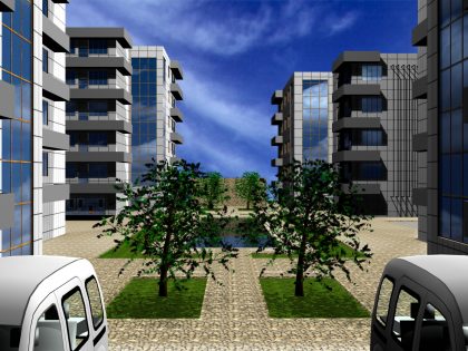 دانلود پروژه طراحی مجتمع مسکونی 4 بلوک - Image 3