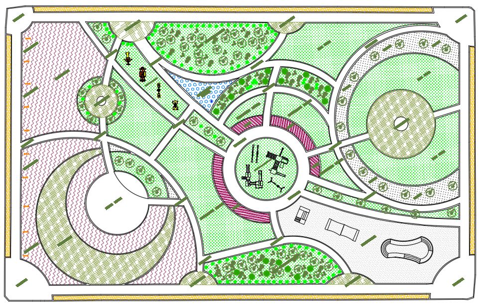 پروژه معماری کامل طراحی پارک (بوستان)