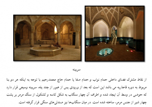 تطبیق حمام نواب تهران با گرمابه حاج محمد رحیم(صفا)