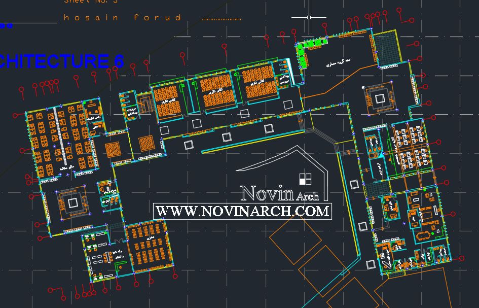 پلان معماری طبقه اول