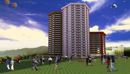 دانلود پروژه طراحی معماری مجتمع بزرگ مسکونی تجاری - Image 4