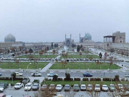 نمايي از ميدان امام از بازار قيصريه