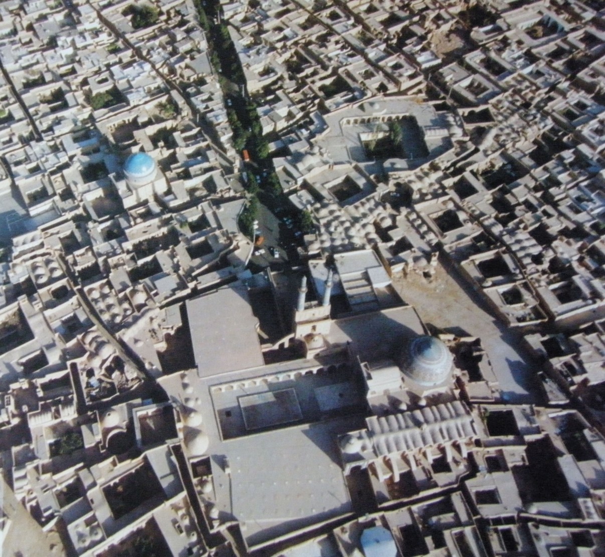 عکس هوایی از مسجد جامع یزد